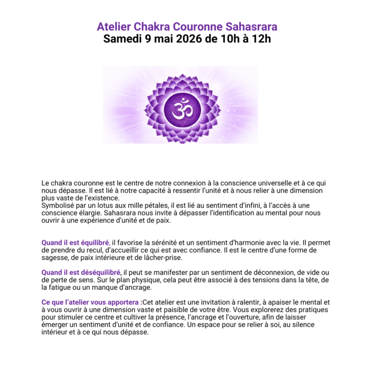 presentation atelier chakra couronne